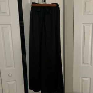 Satin palazzo pants